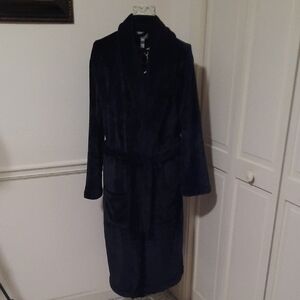 Goodfellow & Co Black Plush Robe